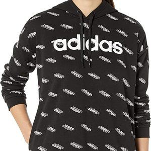 🆕adidas Women's Favorites Hoodie, X-Small - Black/White, Authentic, NWT